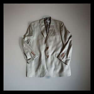 Ralph Lauren 43R Silk Wool Sport Coat Blazer Paisley Lined Gray Dillard’s